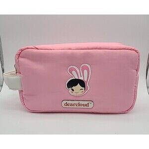 DEARCLOUD x PAUL FRANK Pink Puffy Cosmetic/Makeup Case/Bag-New/NWT
